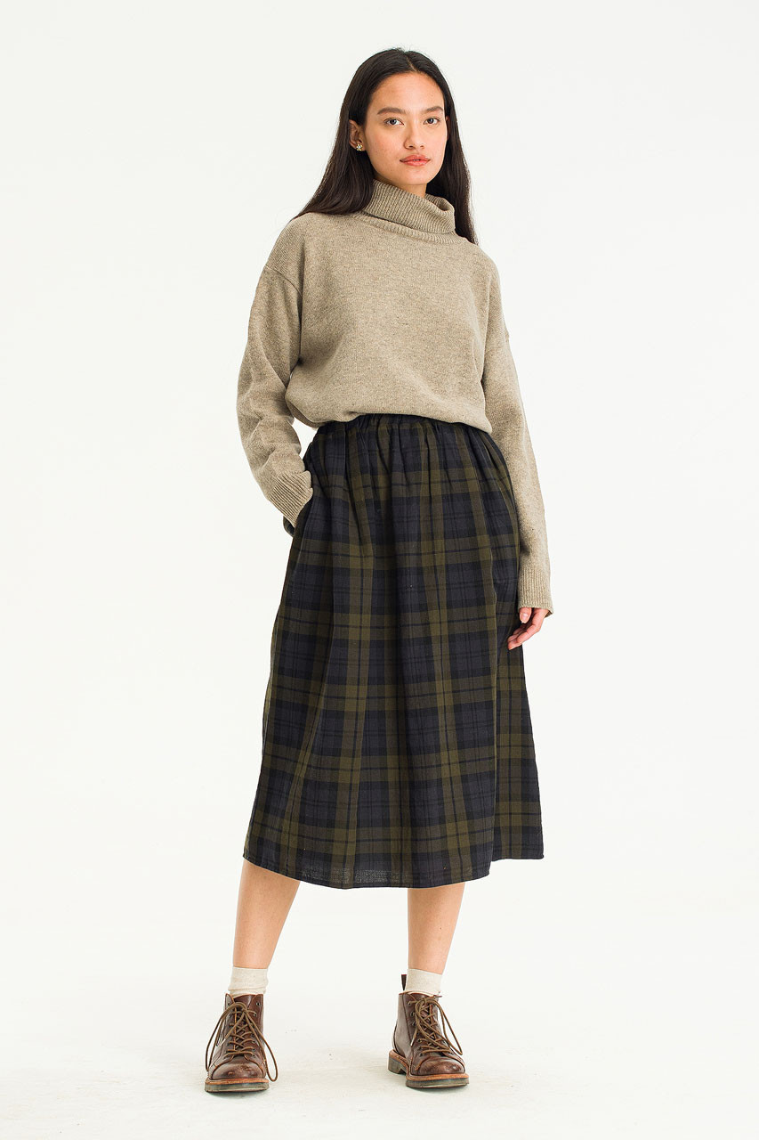 Green Check Skirts - Buy Green Check Skirts online in India